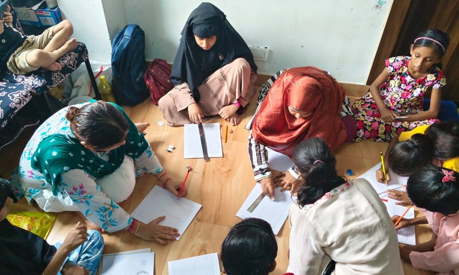 Community volunteers during field initiative